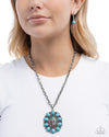 Santa Fe Score - Blue Necklace - Paparazzi Accessories