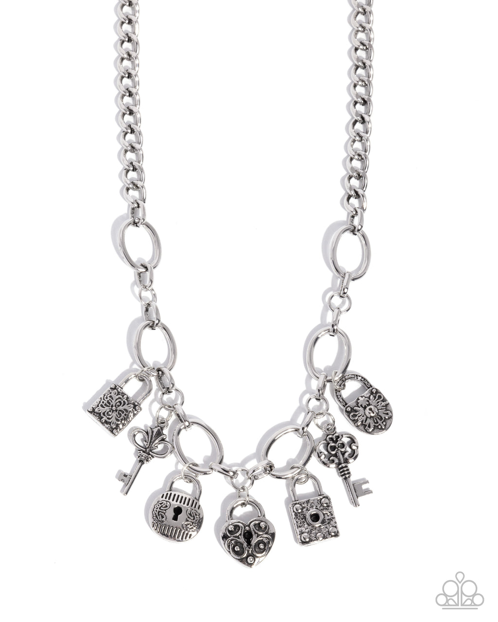 eight-dollar-jewelry-padlock-pairing-silver-necklace-paparazzi-accessories
