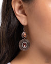 Ravishing Rings - Copper Earrings - Paparazzi Accessories
