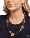 Contemplative Chic - Brown Necklace - Paparazzi Accessories