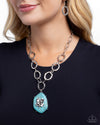 Clover Collection - Blue Necklace - Paparazzi Accessories