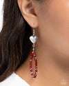 Treasured Teardrops - Red Earrings - Paparazzi Accessories