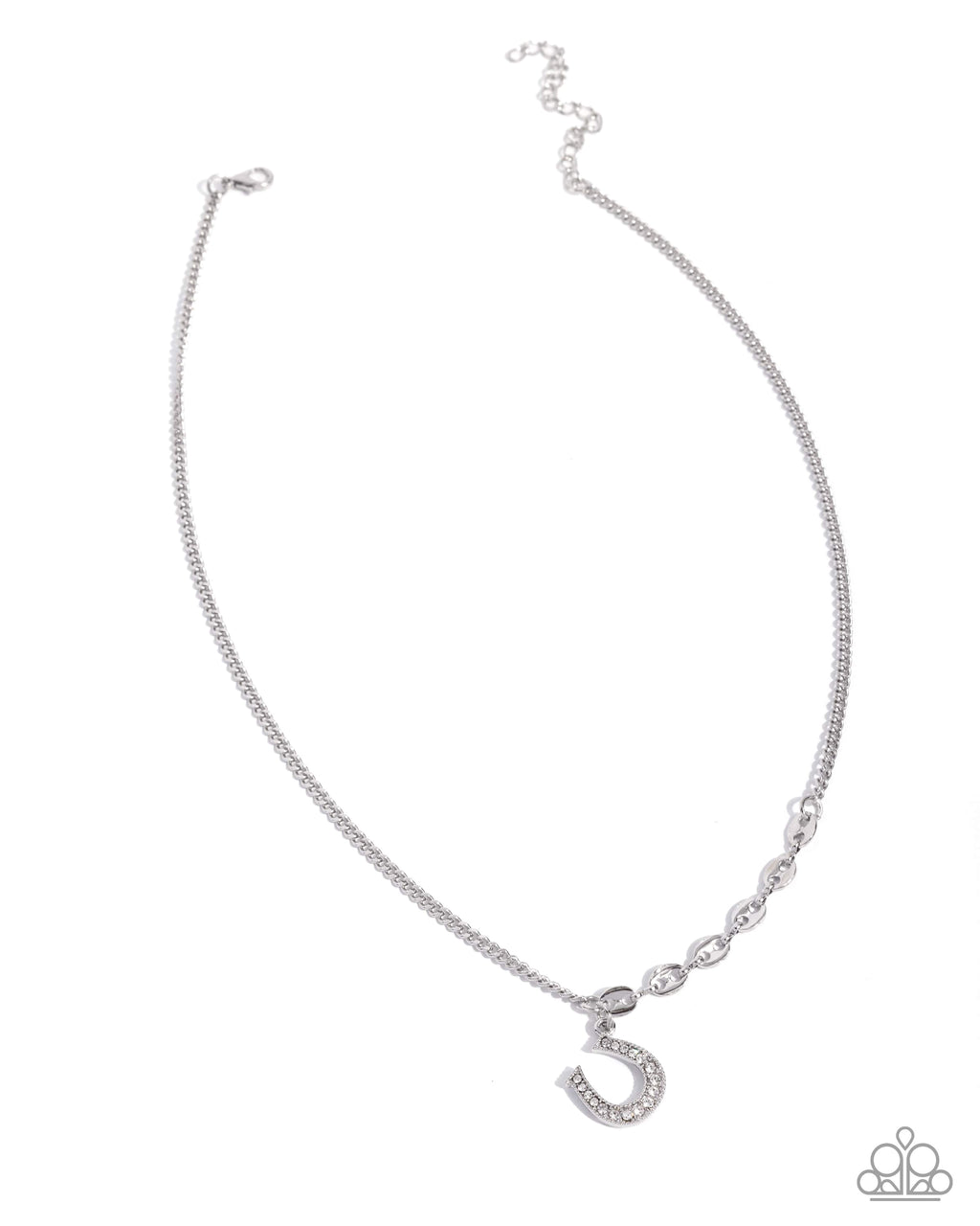 eight-dollar-jewelry-horseshoe-headline-white-necklace-paparazzi-accessories