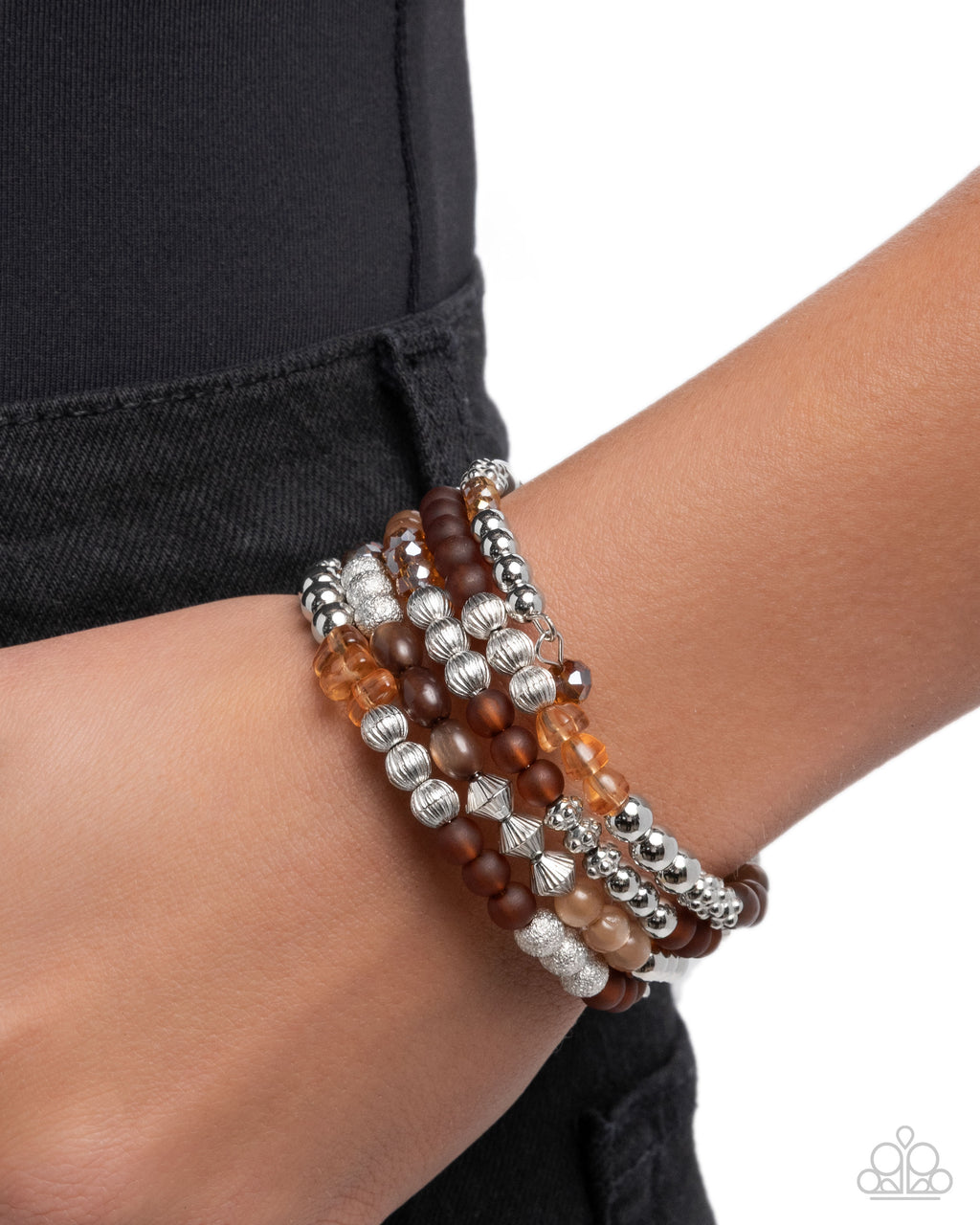 Colorful Compromise - Brown Bracelet - Paparazzi Accessories