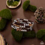 Colorful Compromise - Brown Bracelet - Paparazzi Accessories