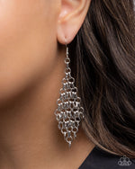 Decisive Delivery - Silver Earrings - Paparazzi Accessories
