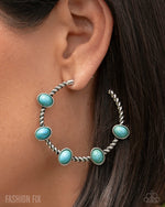 Canyon Course - Blue Earrings - Paparazzi Accessories