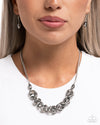 Coiled Couture - Silver Necklace - Paparazzi Accessories