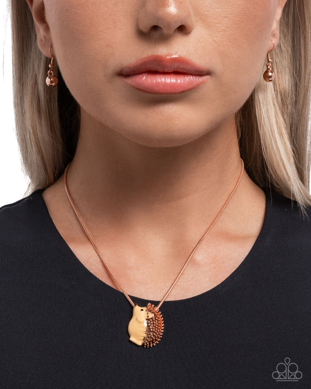 Porcupine Pizzazz - Copper Necklace - Paparazzi Accessories