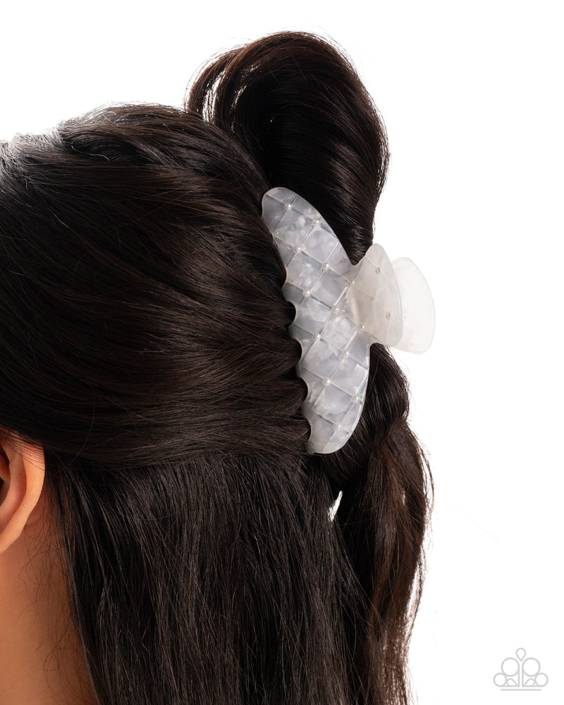 Precise Pearls - White Hair Clip - Paparazzi Accessories