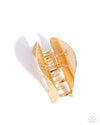 Steadfast Sheen - Gold Hair Clip - Paparazzi Accessories