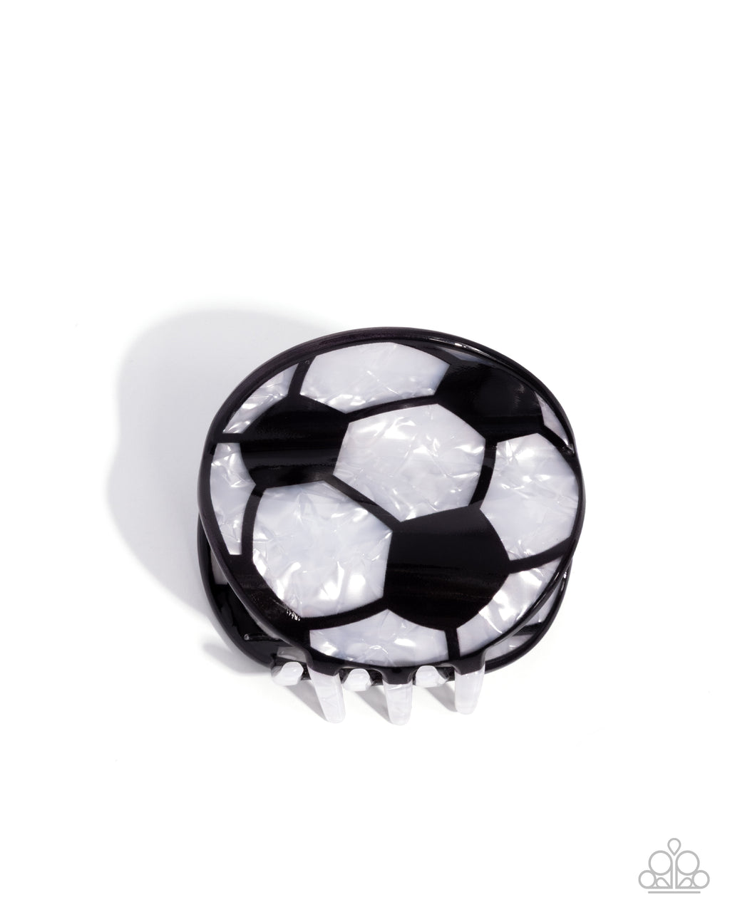 eight-dollar-jewelry-soccer-shimmer-black-hair clip-paparazzi-accessories
