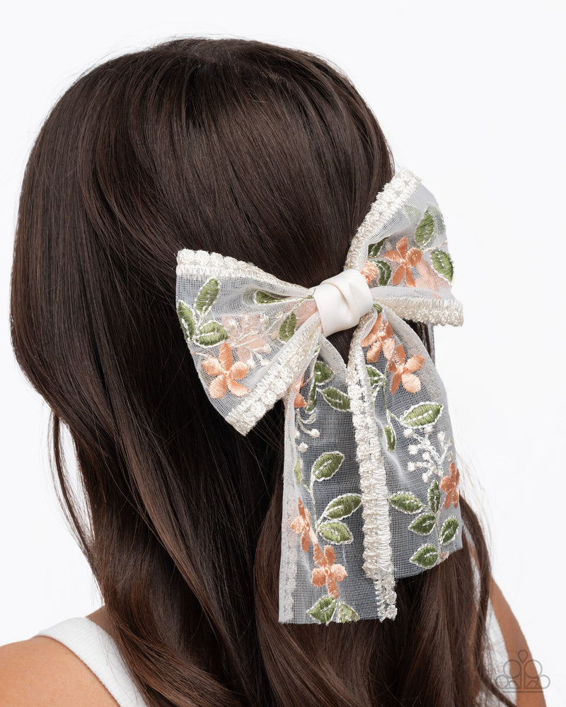 Garden Guardian - Orange Hair Clip - Paparazzi Accessories