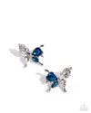 eight-dollar-jewelry-metamorphosis-moment-blue-post earrings-paparazzi-accessories