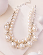Sophisticated to the Max - White Necklace - Paparazzi Accessories