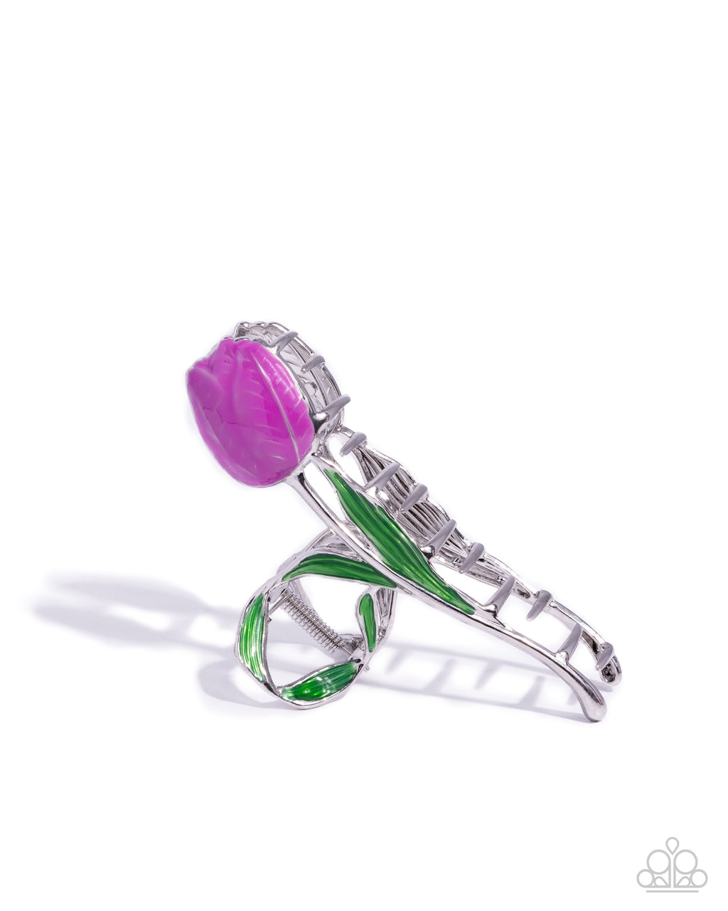 eight-dollar-jewelry-floriculture-fever-purple-hair clip-paparazzi-accessories