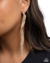 Flashy Following - Gold Post Earrings - Paparazzi Accessories