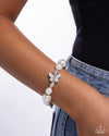 Soaring Sheen - White Bracelet - Paparazzi Accessories