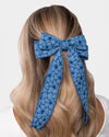 Good to BOW - Blue Hair Clip - Paparazzi Accessories