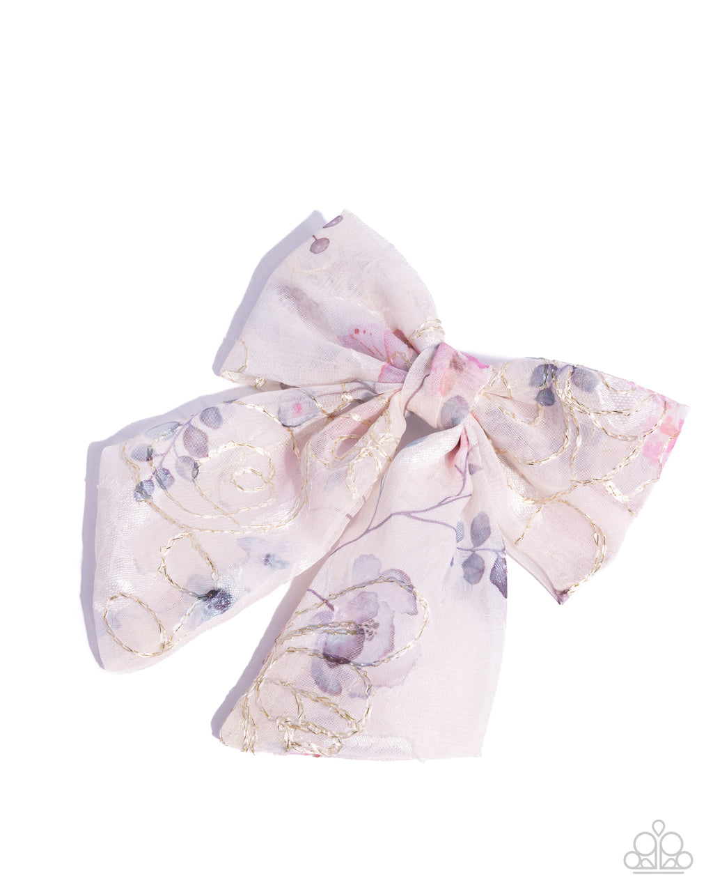 eight-dollar-jewelry-bow-together-white-hair clip-paparazzi-accessories