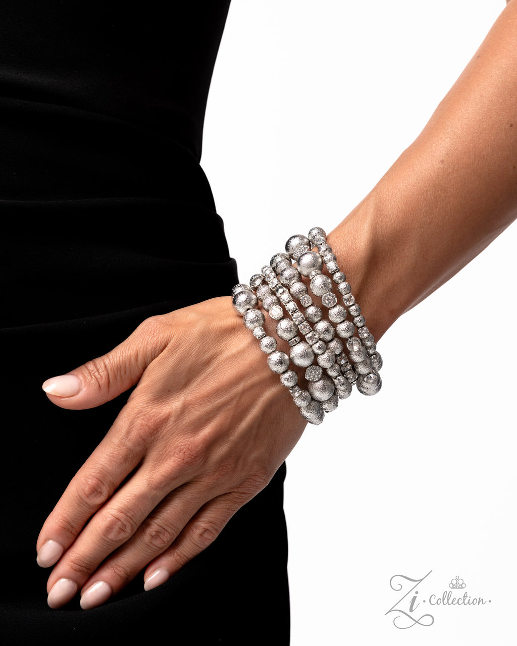 Contemplative Class - White Zi Bracelet - Paparazzi Accessories