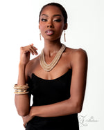 Renowned Radiance - Gold Zi Bracelet - Paparazzi Accessories