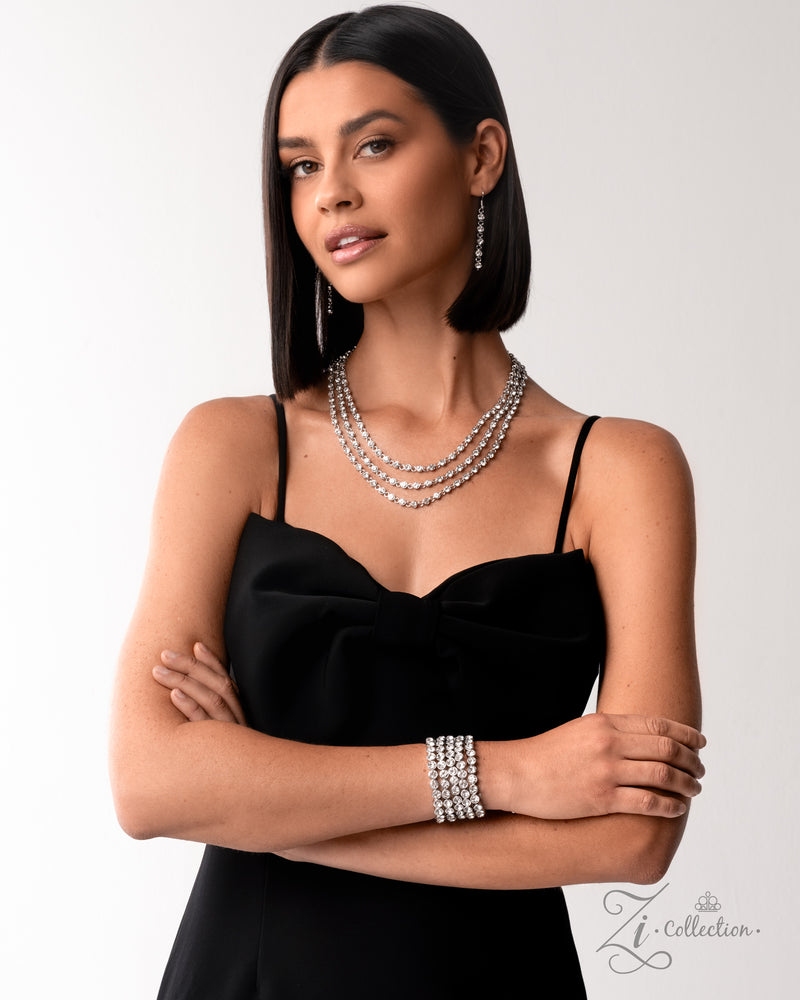 Modest Moment - White Zi Bracelet - Paparazzi Accessories