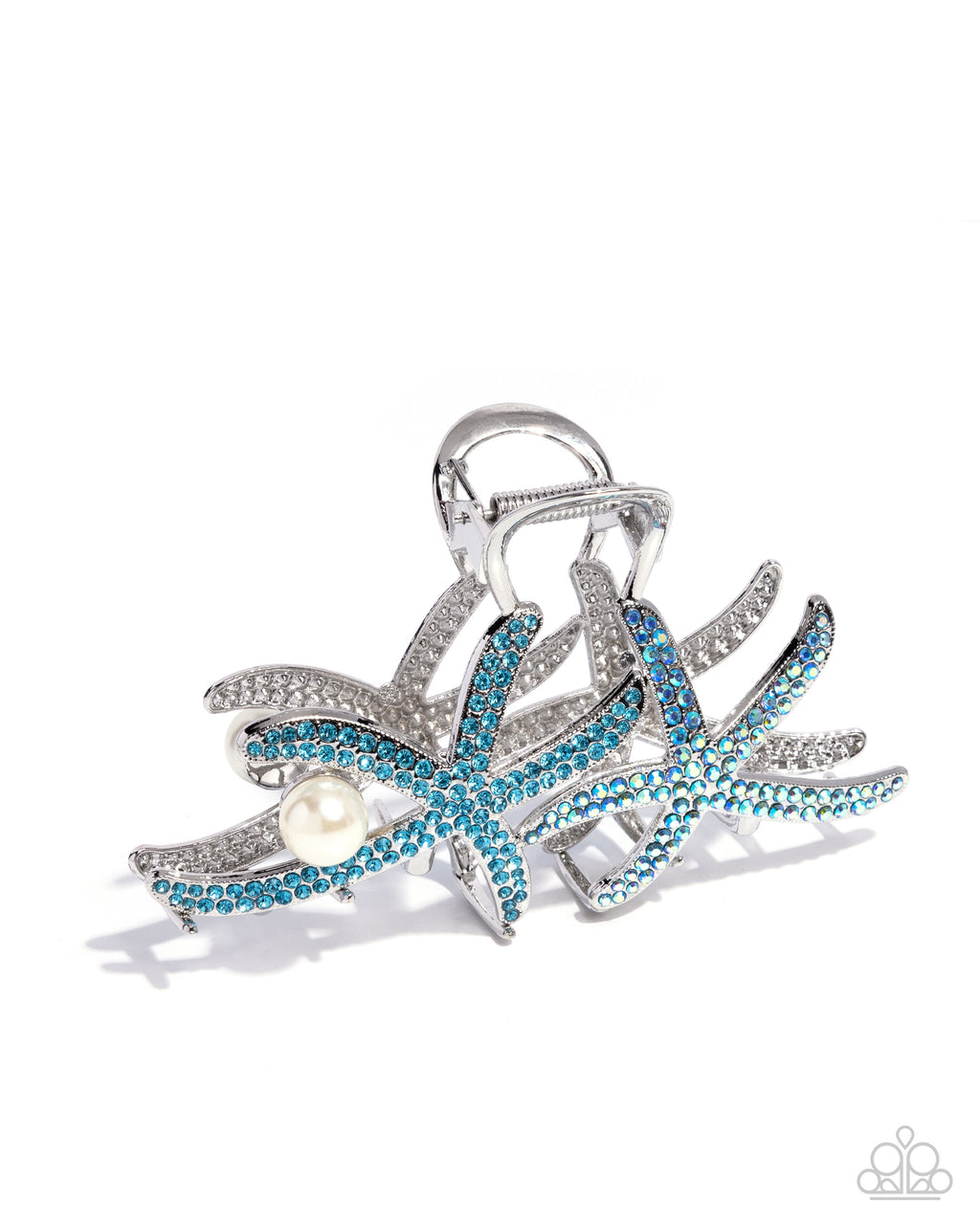 eight-dollar-jewelry-stunning-starfish-blue-hair clip-paparazzi-accessories