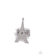 eight-dollar-jewelry-eiffel-tower-ease-white-ring-paparazzi-accessories