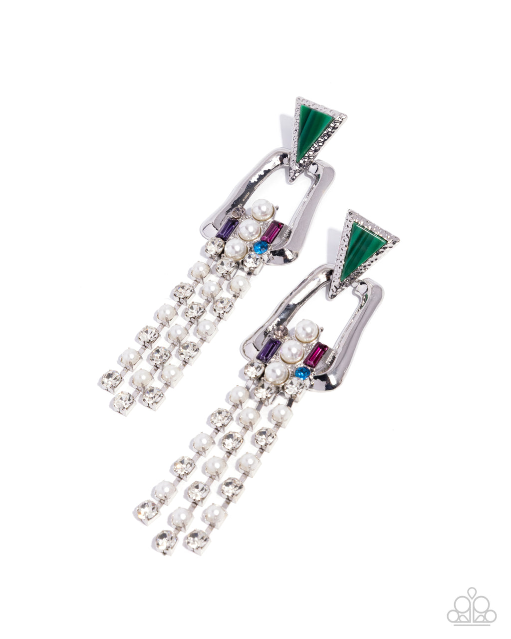 eight-dollar-jewelry-ravishing-reputation-green-post earrings-paparazzi-accessories