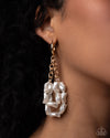 Sunset State of Mind - Gold Earrings - Paparazzi Accessories