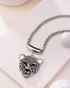 Leopard Luminescence - Black Necklace - Paparazzi Accessories