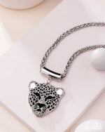 Leopard Luminescence - Black Necklace - Paparazzi Accessories
