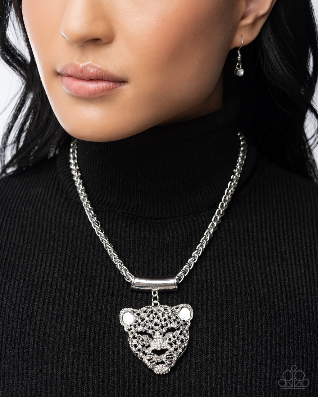 Leopard Luminescence - Black Necklace - Paparazzi Accessories