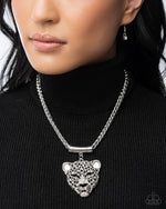 Leopard Luminescence - Black Necklace - Paparazzi Accessories