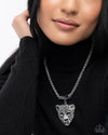 Leopard Luminescence - Black Necklace - Paparazzi Accessories