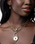 LOCK Show - Gold Necklace - Paparazzi Accessories