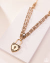 LOCK Show - Gold Necklace - Paparazzi Accessories