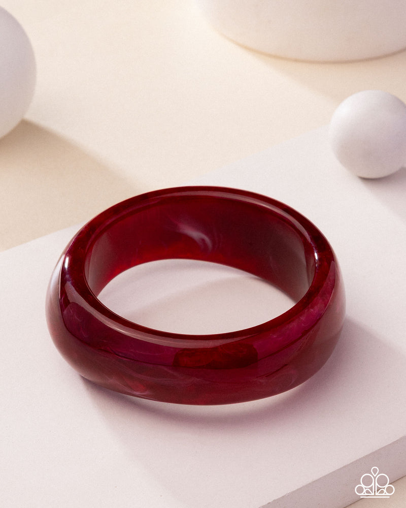 Modest Mirage - Red Bracelet - Paparazzi Accessories
