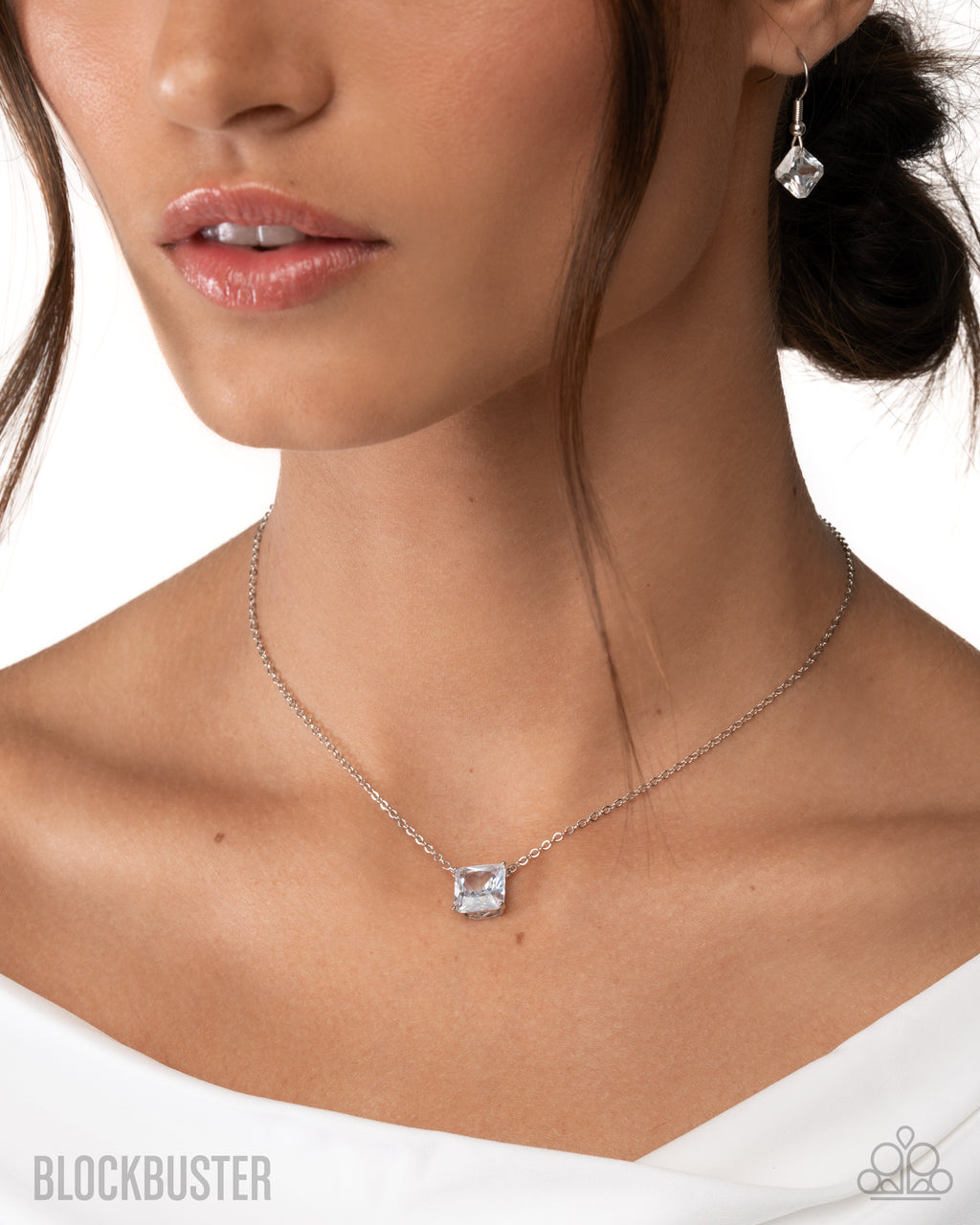 Enjoy the GLOW - White Necklace - Paparazzi Accessories