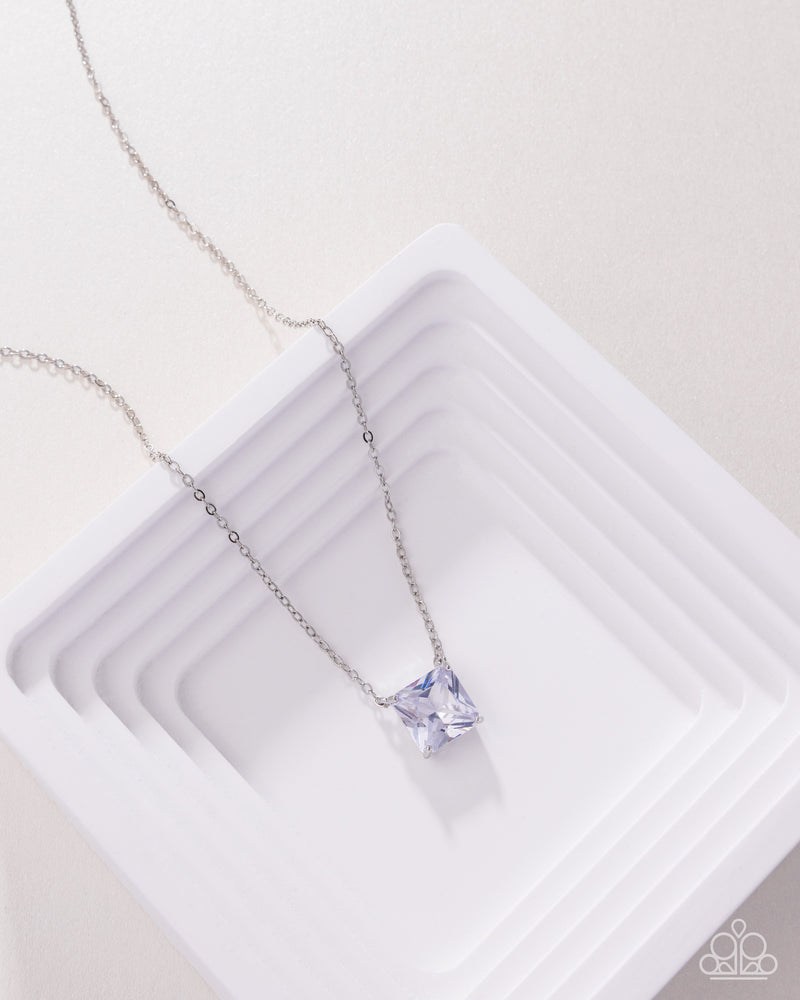 Enjoy the GLOW - White Necklace - Paparazzi Accessories
