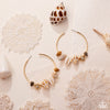 Seashell Sonnet - Gold Earrings - Paparazzi Accessories