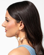 Seashell Sonnet - Gold Earrings - Paparazzi Accessories