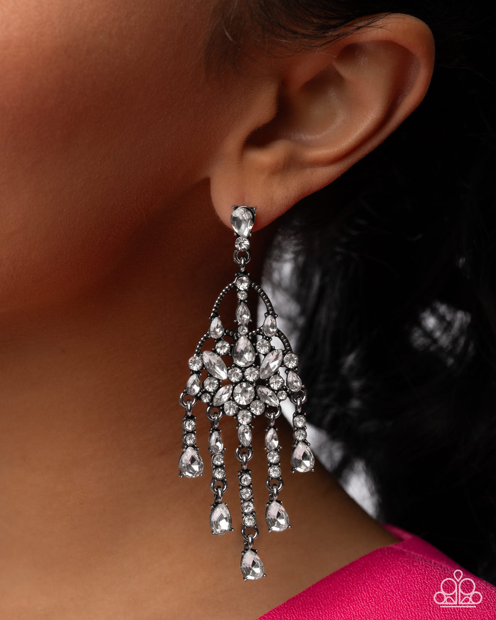 eight-dollar-jewelry-sparkly-shimmy-white-post earrings-paparazzi-accessories