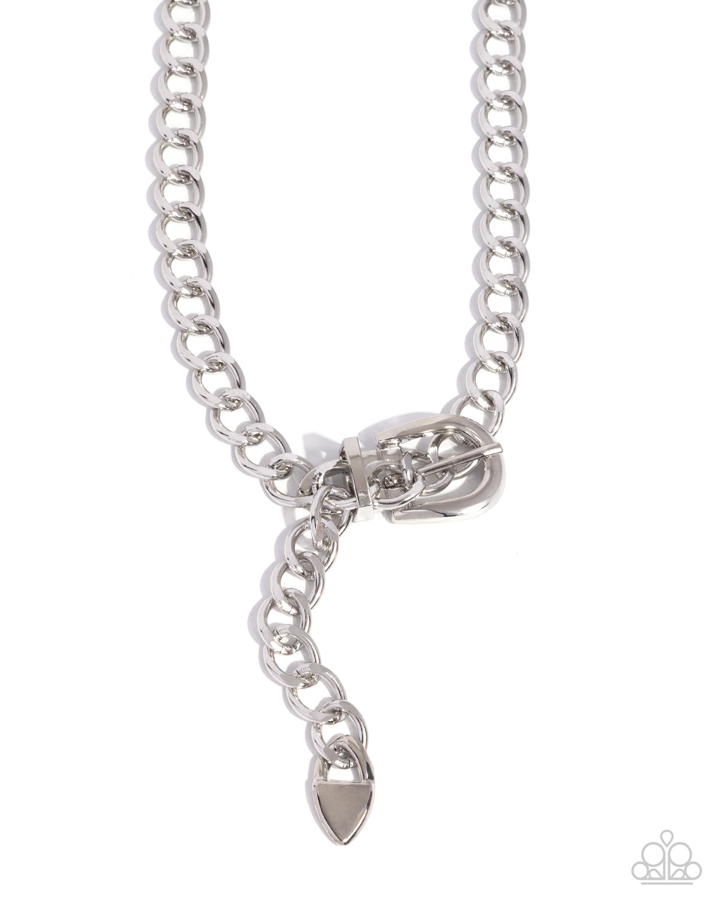 eight-dollar-jewelry-bold-buckle-silver-necklace-paparazzi-accessories