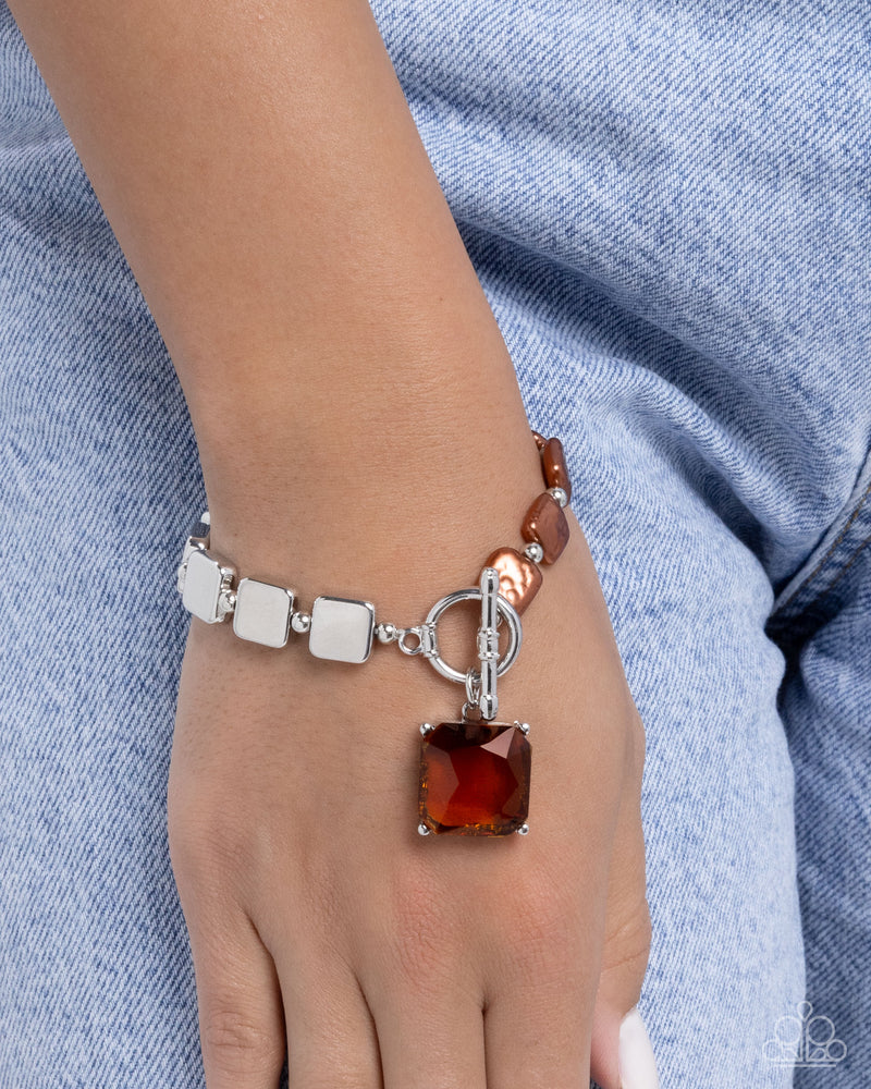 Mismatched Season - Brown Bracelet - Paparazzi Accessories