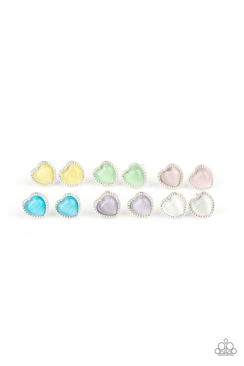 Starlet Shimmer Pastel Heart Earrings Pack of 10