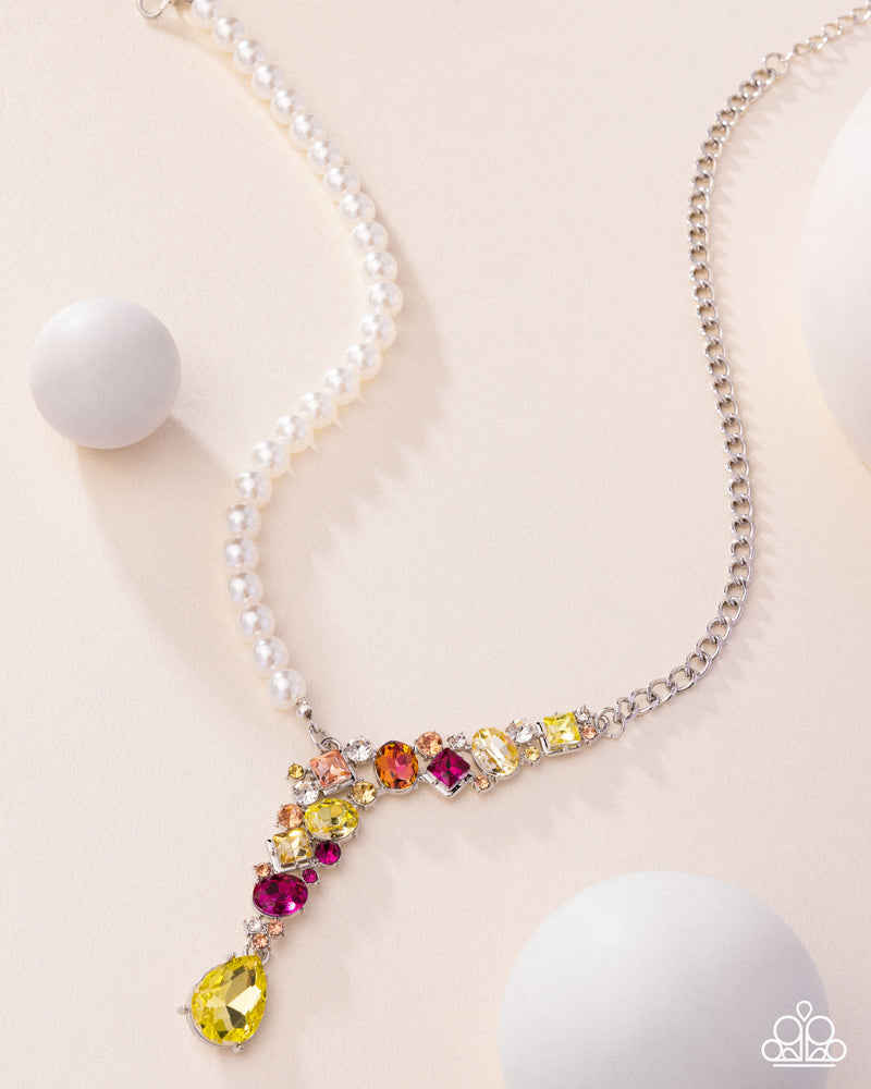Boisterous Ballet - Yellow Necklace - Paparazzi Accessories