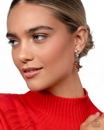 Gingerbread Man - Multi Post Earrings - Paparazzi Accessories