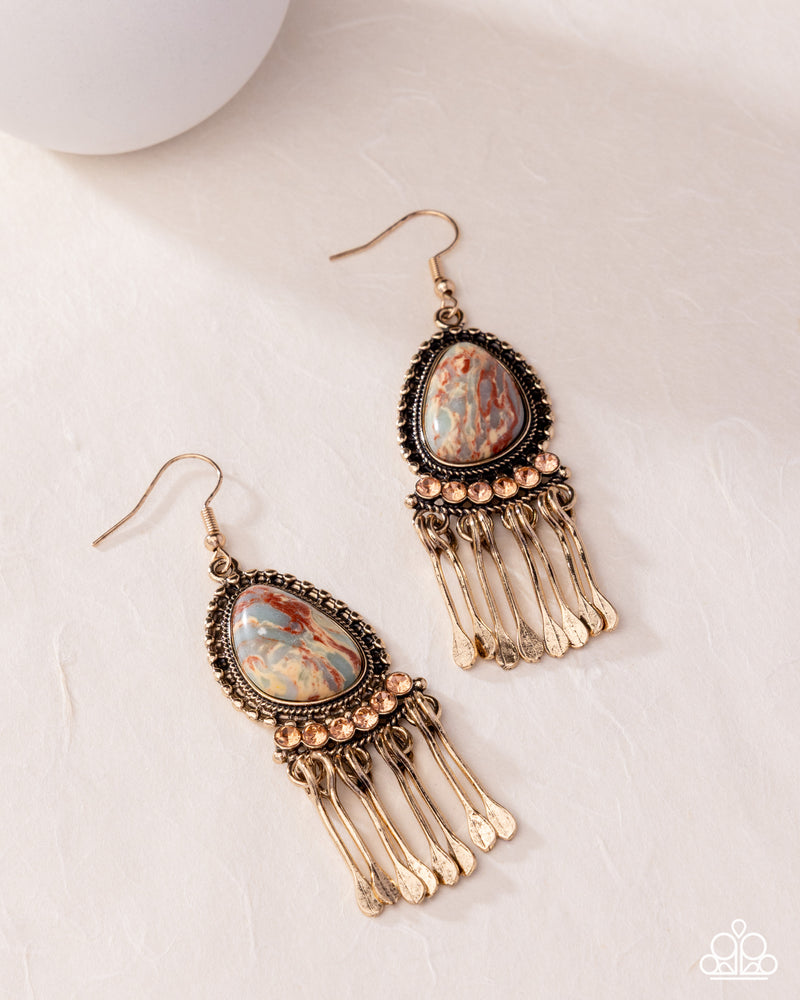 Swirled Sashay - Multi Earrings - Paparazzi Accessories